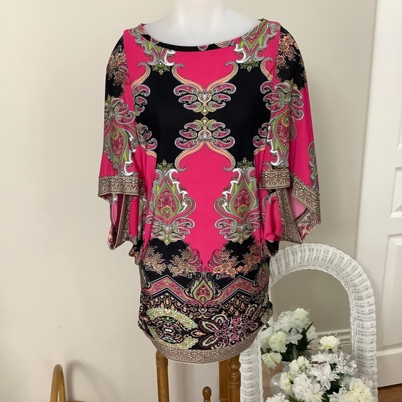 Classy CaftanTop Sz 10 (8-10)Joseph Ribkoff S/M - Picture 1 of 7
